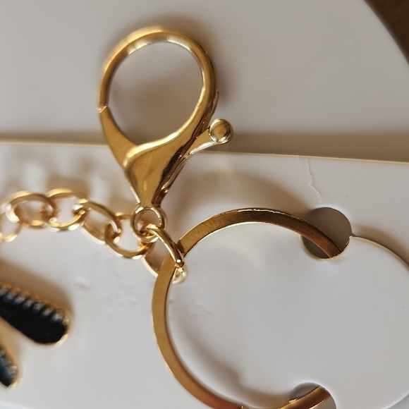 Gold And Black Dragonfly Keychain/Bag Charm - Picture 4 of 5